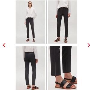 COS | NWT Women's Size 8 Black Ankle Zip Stretch Trouser